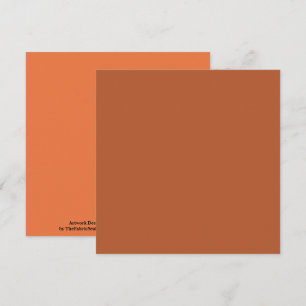 Rustic Rust Brown Solid Färg Kort