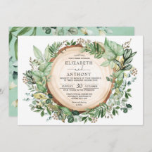Rustic Sage Greenery Botanical Forest Bröllop