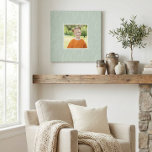 Rustic Sage Grönt Botanical Blommigt Anpassningsba Canvastryck<br><div class="desc">Fin Snyggt Rustic Sage Grönt Botanisk Blommigt Anpassningsbar Photo Ram Kanvastryck</div>