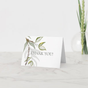 Rustic Sage Grönt Foliage Tack Kort