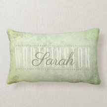 Rustic Sage Grönt Mottled Struktur Namn Monogram