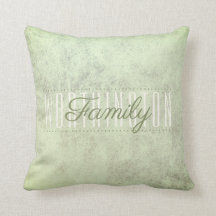 Rustic Sage Grönt Struktur Family Namn Monogram