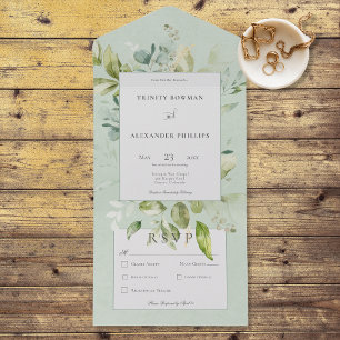 Rustic Sage Natural Greenery Dinner