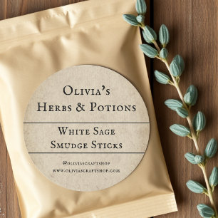Rustic Säljsmjöl Produktetiketter Runt Klistermärke