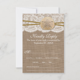Rustic Sand Dollar Beach Wedding Collection OSA Kort