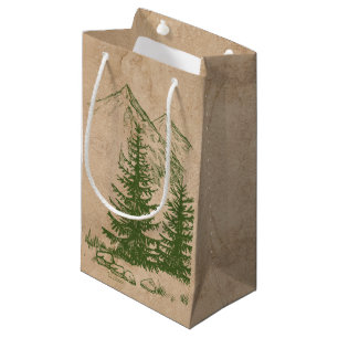 Rustic Scenia Mountain bröllop Gift Bag