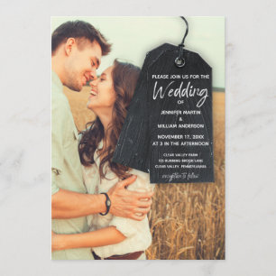 Rustic Scrapbook-foto med inbjudan till Märkre brö