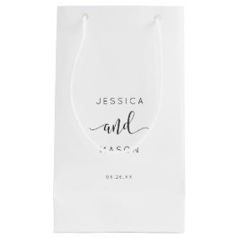 Rustic Script Hotel Bröllop Gift Bag