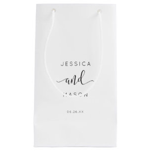 Rustic Script Hotel Bröllop Gift Bag