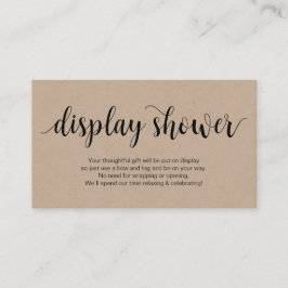 Rustic Script, Rustic Kraft, Visning Shower Tilläggskort