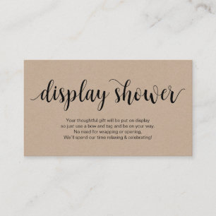 Rustic Script, Rustic Kraft, Visning Shower Tilläggskort