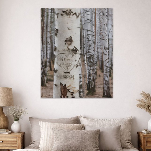 Rustic Script Woods Engaged Keepsake blir Poster (Skapare uppladdad)