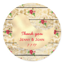 Rustic Shabby chic Bröllop Tack Blommigt Wood