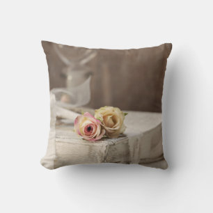 Rustic Shabby Ro still Lif Kudde