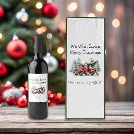 Rustic Sheep Vintage Red Lastbil