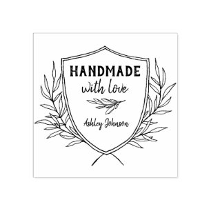 Rustic Shield-Personlig som hanteras av Stämpel