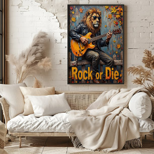 Rustic Shred: Lejona hösten Sten Poster