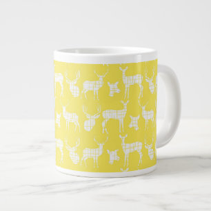 Rustic Silhouette Hjort on Gult Specialty Mugg Jumbo Mugg