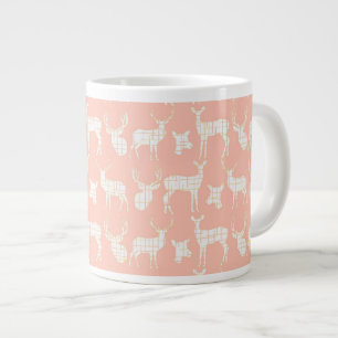 Rustic Silhouette Hjort on Rosa Specialty Mugg Jumbo Mugg