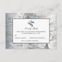 Rustic Silver Birch Träd Bröllop OSA