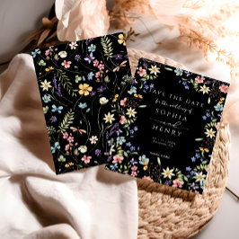 Rustic Simple WildblomGarden Wedding Spara Datumet