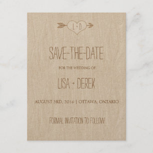 Rustic Simple Woodgrain Spara datumet