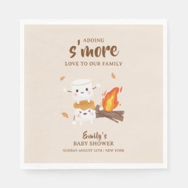 Rustic S'more Kärlek Campfire Baby Shower Pappersservett