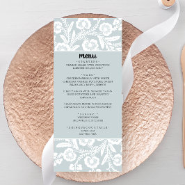 Rustic Snöre Bröllop Menu Meny