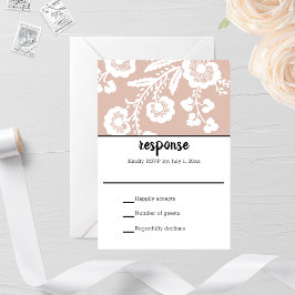 Rustic Snöre Bröllop OSA Card