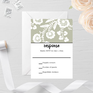 Rustic Snöre Bröllop OSA Card Kort