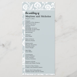 Rustic Snöre Bröllop Program