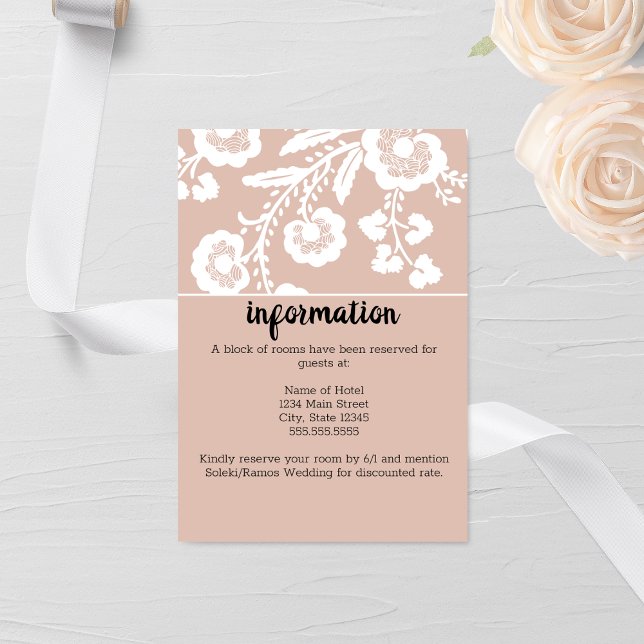 Rustic Snöre Bröllop Tilläggskort (Skapare uppladdad)