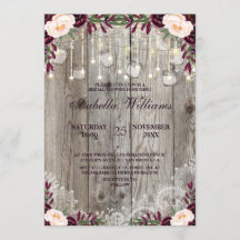 Rustic Snöre Burk Wood String Ljus |Möhippa