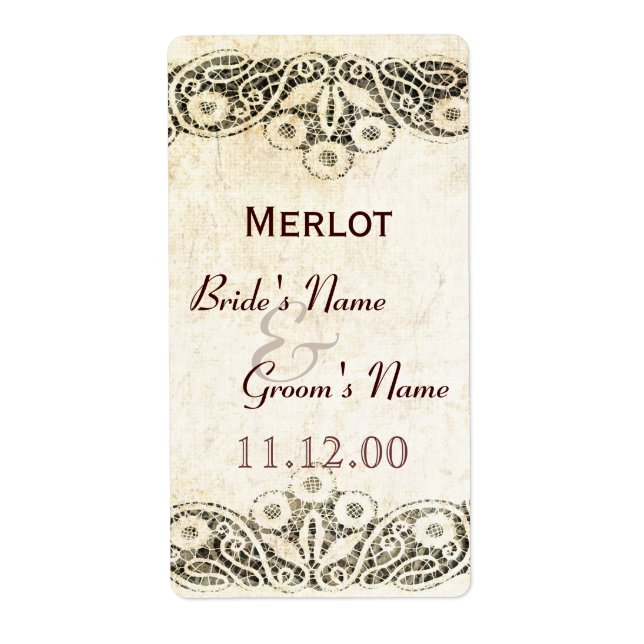 Rustic snöre på landsbyggsbröllopet för överlappni fraktsedel (Framsidan)