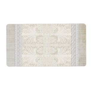 Rustic Snöre w Åldras Vintage Linen Land Elegance Fraktsedel