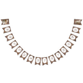 Rustic Snöre Wood Land Birthday Vimplar