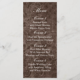 Rustic Snöre Wrapped Mason Burk Bröllop Program