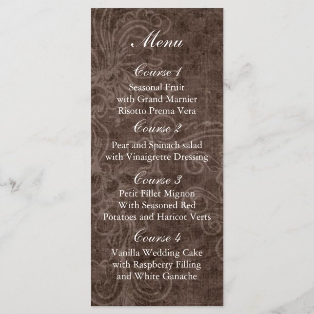 Rustic Snöre Wrapped Mason Burk Bröllop Program (Framsida)