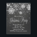 Rustic Snowflake Chalk Corporate jul Party Inbjudningar<br><div class="desc">Söt Julfestinbjudan till Svart och vitt kritsnöflingor. Den här enkla inbjudan till en svartvit snöflingstävling på eleganten är lätt att anpassa för din händelse genom att lägga till dina uppgifter i stil och den text du väljer.</div>