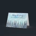Rustic Snowy Forest Grandfather jul Kort<br><div class="desc">God jul för farfartkort med en skog med rustik och snövatten.</div>