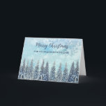 Rustic Snowy Forest Grandson jul Kort<br><div class="desc">God jul för barnsonskort med en skog med rustik och snöfärgad skog.</div>