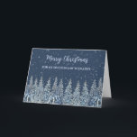 Rustic Snowy Forest Sister i Juljul Kort<br><div class="desc">God jul för syster i ett juridiskt kort med en skog med rustik och snöfärgad skog.</div>