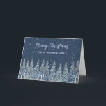 Rustic Snowy Forest Wife God jul Kort<br><div class="desc">God jul för makekort med en skog med rustik och snöfärgad skog.</div>