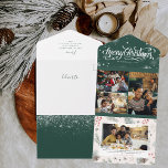 Rustic Snowy Winter | Julfotopassage<br><div class="desc">Skicka ett unikt kollage-helgdag-kort till din familj och dina vänner med dina favoritfoton från din familj. Lägg bara till dina uppgifter om den här mallen som är enkel att använda för att göra den till ett jullkort av ett slag. Lägg till anpassningsbarnas ordalydelse till den här designen genom att använda...</div>
