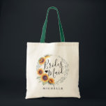 Rustic Solros Bloom | Bridesmaid Tygkasse<br><div class="desc">Rustic Solros Bloom bridesmaid tote bags för de speciella kvinnorna vid er sida på er speciella dag.</div>