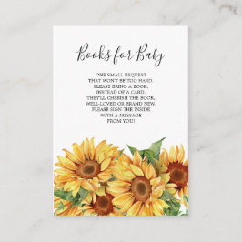 Rustic Solros Bokar för Baby Card Tilläggskort