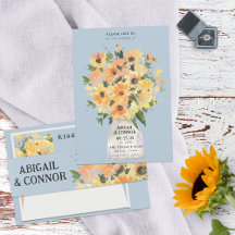 Rustic Solros Bouquet Watercolor