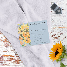 Rustic Solros Bouquet Watercolor OSA Kort