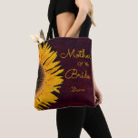Rustic Solros Burgundy Budens mamma Tygkasse<br><div class="desc">Solrosväskan från gulten av burgundy av burgundyträ från budens mamma land i tote-påse. Fin,  enkel blomma med tryckt design. Upphovsrätt Marg Seregelyi Fotography.</div>