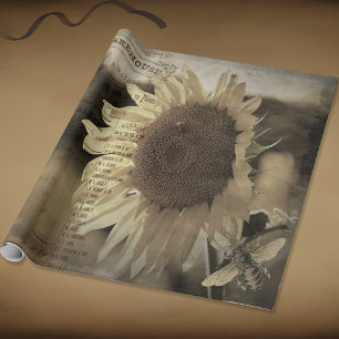 Rustic Solros Butterfly Ephemeral Presentpapper